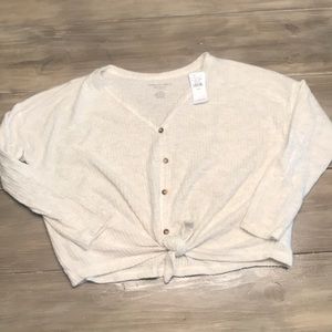 American Eagle Buffon cropped shirt